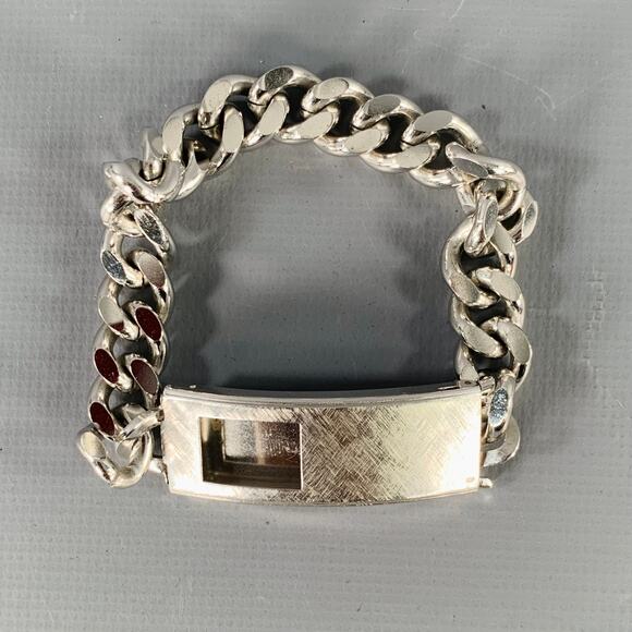 ANSON Silver Metal Chain Identity Bracelet - Picture 1 of 3